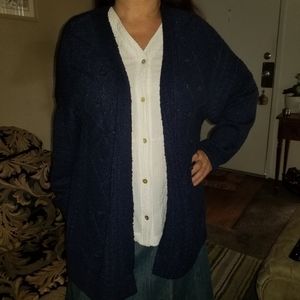 14th & Union Warm XL Dark Blue Cardigan